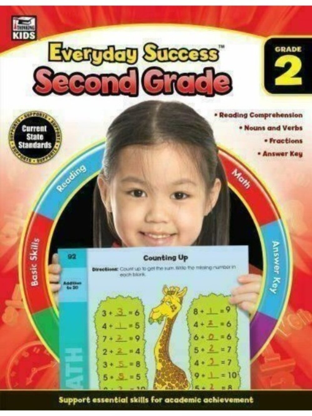 Everyday Success Educational Workbook Grade 2 Read Comprehension Math Nouns 2011